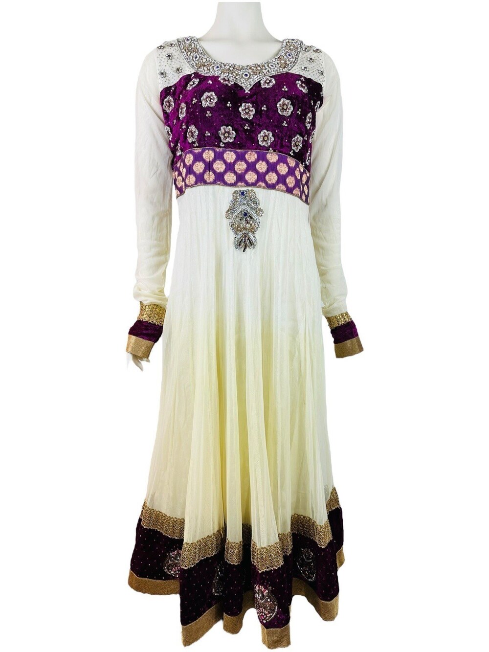 Vintage Anarkali Kurta Kurti Desi Gown Indian Bollywood Medieval Dress Women's 8